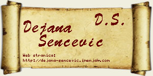 Dejana Šenčević vizit kartica